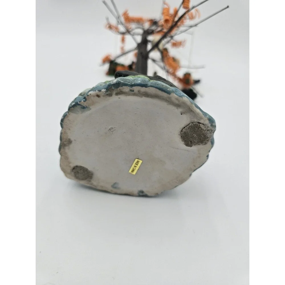 Halloween Village‎ Tree with Miniature Ornaments Tabletop Decoration